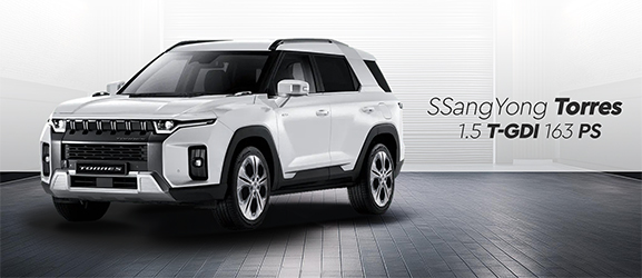 SsangYong Torres 1.5 T-GDI 163 HP - Subtle advantage. Intelligent power. VTX9.