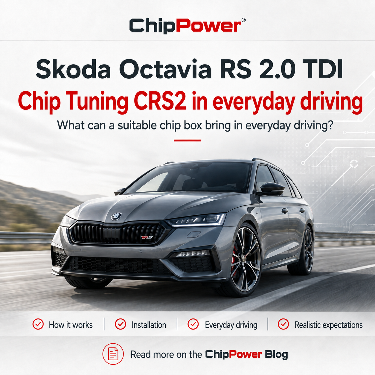koda Octavia RS 2.0 TDI – Chip Tuning CRS2 in everyday driving